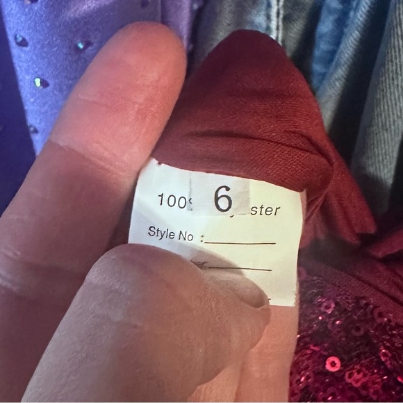 Red Sleeveless V-Neck Prom Gown - Picture 9 of 11